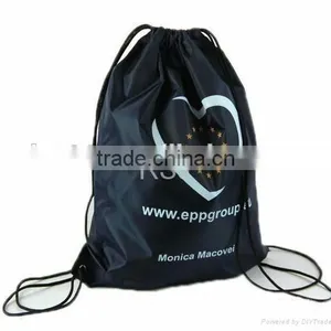 Promotional Heavy Duty Polyester Drawstring Backpack thumbnail-4