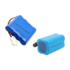 Wholesale 16650 Cylindrical Cell 4S1P 14.8V Lithium Ion Battery Pack 2000mAh Pack for Electric Power Toys thumbnail-1