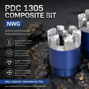 Nwg PDC Core Bit With 1305 Cutters for Medium Hard Rock Drilling thumbnail-1
