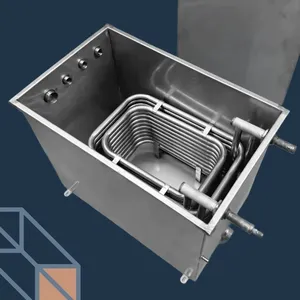 Water-cooled Condenser With 1-year Warranty, Mill Test Report Provided, Standard Compliant for Industrial Use thumbnail-1
