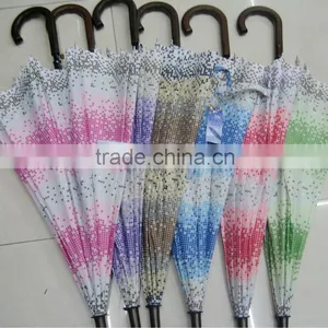 Gradient Plaid Long-handled Umbrella thumbnail-1