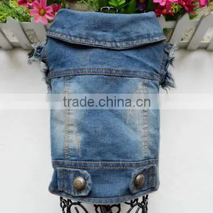 Retro-scratched Grain Cowboy Dog Clothes Small Spring/summer/autumn Teddy Bear Vest Pet Clothing thumbnail-4