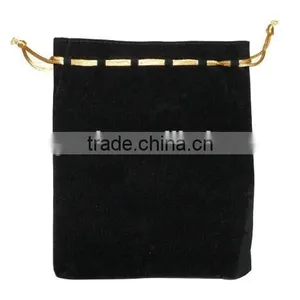 China Factory Customized Velvet Red Jewelry Bag Wholesales B194 thumbnail-4