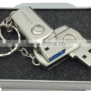 Silver Metal USB Pendrive 32gb Swivel USB for Promotion thumbnail-4