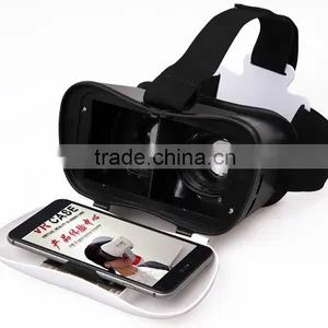 2016New VR Case 3D Glasses V5 vr Glasses for Mobiles Virtual Reality Fit up to IOS/Android With Bluetooth Gamepad OEM Can Adjust thumbnail-3