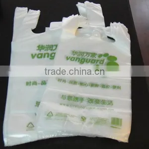 High Quality Printed Bag HDPE Vest Handle Bag for Supermarket thumbnail-1