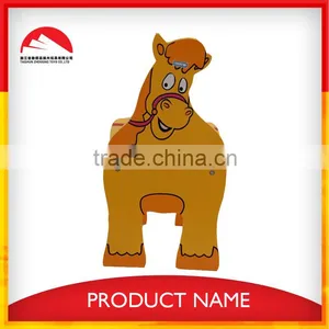 Kindergarten Wooden Cartoon Horse Shaped Chair thumbnail-2