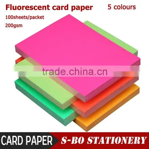 A4 200g Fluorescent Card Paper thumbnail-1