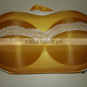 Dark Grain Cloth Covered EVA Bra Case thumbnail-1