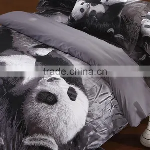 2016 Fashion 3D Panda 100% Natural Cotton Bed Cover Set thumbnail-2