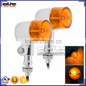 BJ-SL-061Performance Ultra Bright Universal E-Mark Aluminum Chrome Housing LED Motorcycle Signal Light thumbnail-1