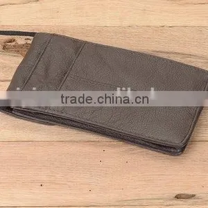 Handmade Genuine Leather Hanging Travel Document Organizer Passport Neck Pouch Quality Choice thumbnail-3