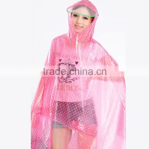 Bicycle Large Transparent Brim Thickened Transparent Fashion Raincoat and Increase thumbnail-3