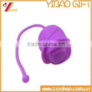 Rose Shape Silicone Tea Infuser/ Harmless Silicone Tea Basket thumbnail-1
