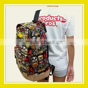 2016 New Arrival Products Bros Family Pattern PVC Waterproof School Backpack thumbnail-2