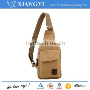 Canvas New Chest Pack Triangle Waist Bag Shoulder Handbag Hiking Outdoor Messenger Bag thumbnail-3