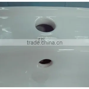 Bathroom Ceramic Colored Wash Basin Without Pedestal thumbnail-2