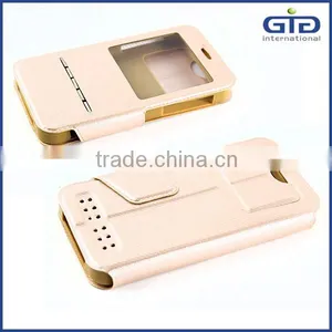 [GGIT] Wholesale Universal Pure Color Flip Phone Case Universal Leather Case thumbnail-1