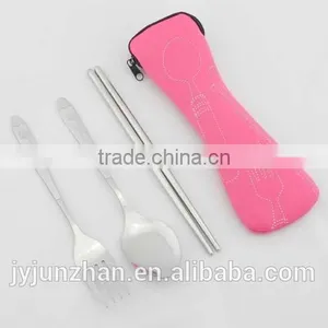 Direct Factory Flatware Spoon Chopsticks With Water-proof Cloth Bag Packing thumbnail-5