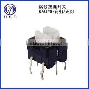 8mm Tact Switch, Touch Switch With LED Light thumbnail-1