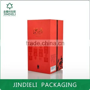 Fashion Red White Spirit Packaging Cardboard Box thumbnail-1