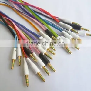 New Fashion Colorful Noodle Audio Cable thumbnail-6