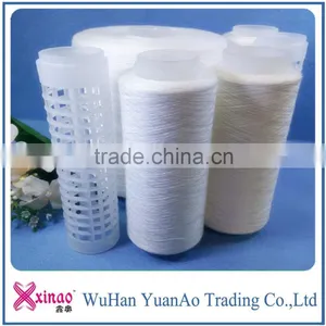 100% Polyester Yarn for Sewing Thread Raw White on Plastic Cone Yarn thumbnail-1