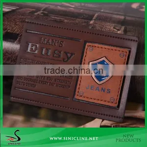 Sinicline Jeans Leather Label Custom Embossed Leather Patches thumbnail-1