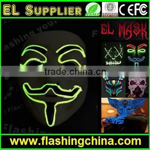 Hot Sell Led Flashing Mask el Party Face Mask for All thumbnail-4