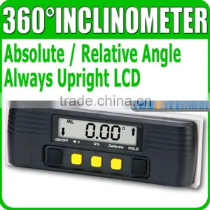 360 Degree Digital Protractor Angle Meter Finder Level Slope Inclinometer thumbnail-1