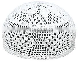 Wholesale Sales of Pure Cotton Muslim Style of Making Handmade Crochet Hats thumbnail-2