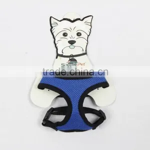 Comfortable Mesh Harness Vest Blue/black M Size Pet Vest Harness thumbnail-2