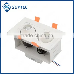 Two Heads Dimmable COB Grille LED Light Lamp 15W 25W thumbnail-4