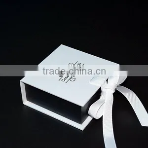 Luxury Black and White Striped Gift Box Thick Rectangle thumbnail-1