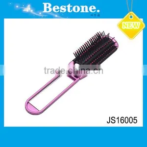 Folding Pocket Mirror With Comb thumbnail-1