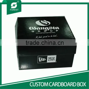 HIGH QUALITY BLACK SHOE PACKING BOX FOLDING CARDBOARD BOXES thumbnail-1