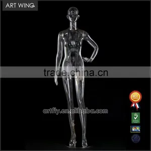Female Clear Plastic Manneuqin, Transparent Lingerie Mannequin thumbnail-2