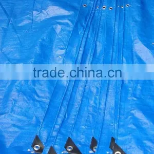 Outdoor Cover Tarpaulin With Waterproof ,fireproof Blue Color pp Material thumbnail-1
