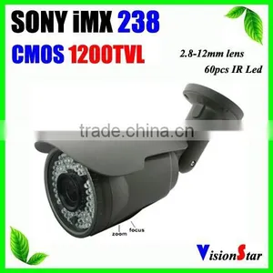 Varifocal Zoom 2.8-12mm Lens 1200 TVL Sony Sensor Video Ir Led CCTV Camera Outdoor thumbnail-1
