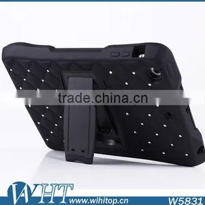 With Stand Combo Case for IPad Mini / Mini 2 Silicone Plastic 2in1 Hybrid Case thumbnail-1