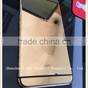 Mirror Gold Housing for IPhone 6 Plus , Deep Engrave Back Housing for IPhone thumbnail-4