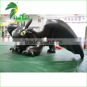 Hongyi Hot Selling Giant Inflatable Black Toothless Dragon / Inflatable Dragon Toy For Sale thumbnail-1