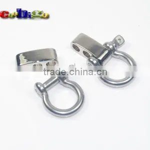 New Style Adjustable Bow Shackle Stainless Steel Buckles For Paracord Bracelet Parachute Cord thumbnail-2
