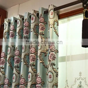 Customize Jacquard Embroidery Living Room Curtain Window Curtains Curtain Fabric Home Decoration thumbnail-3