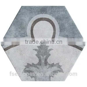 100*200*175mm Hexagon Mosaic Tile Poecelain Floor Tile Kitchen Bathroom Wall Tile thumbnail-1