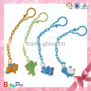 2015 New Wholesale High Quality Colorful Baby Pacifier Clip Holder Wooden Pacifier Clip thumbnail-6