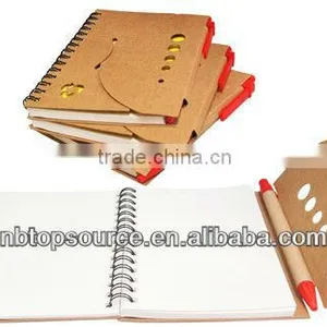Promotion Recycled Notepad With Pen thumbnail-1