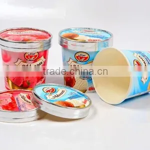 New Style Disposable Take Away Paper Ice Cream Cup With Lid thumbnail-1