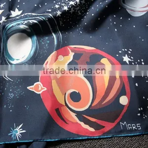 100% Silk Big Square Scarf , Twill;14mm; thumbnail-5