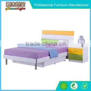 Fashion Children Lovely Wooden Bed for Kids thumbnail-2